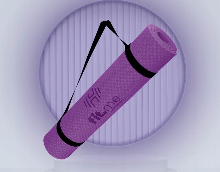 MATA DO JOGI DWUKOLOROWA ANTYPOŚLIZGOWA KARIMATA DO ĆWICZEŃ TPE WYTRZYMAŁA Kolor dominujący róże i fiolety