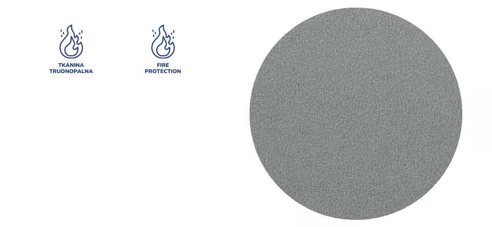 Krzesło fotel dziecięcy podnóżek szary roz. 4 Głębokość mebla 55 cm