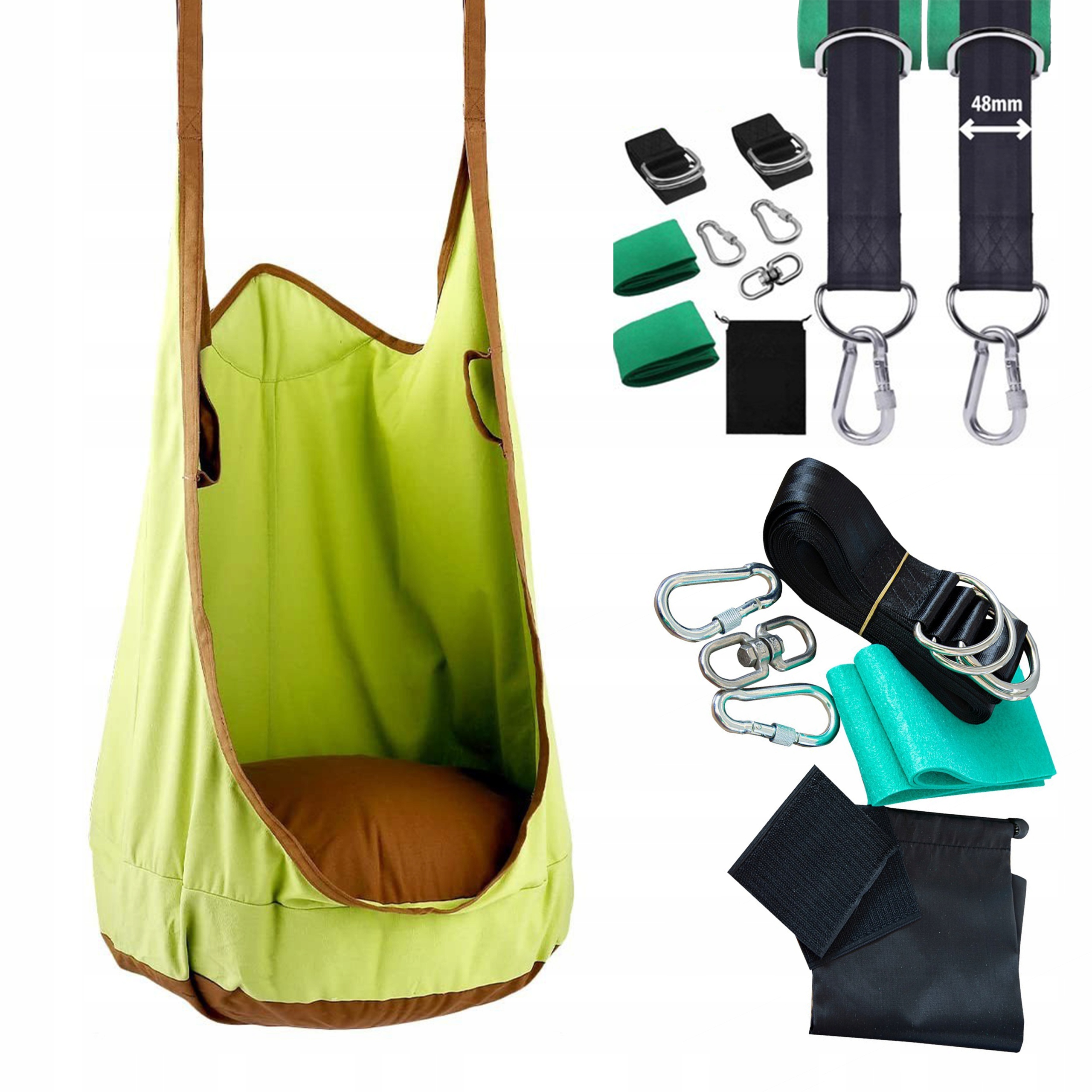 Bocianie Gniazdo Poduszka Huśtawka Poducha dla dzieci Pasy do zawieszenia