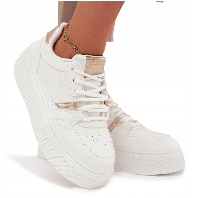 Dámské Tenisky Na Platformě Big Star SS274359 Bílé 38