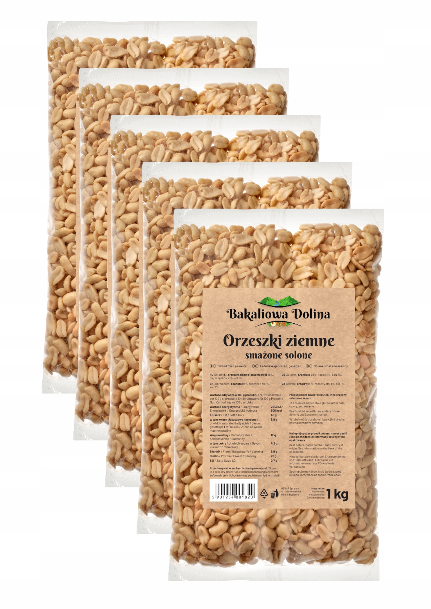 Levně Arašídy Solené 5 Kg Smažené Arašídové, Chutná Svačinka