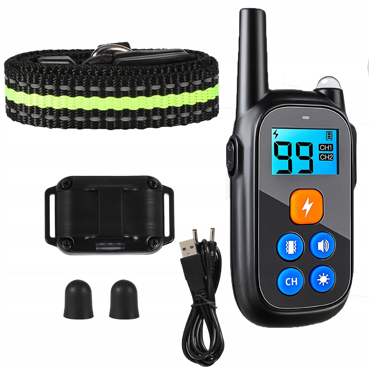Levně Elektrický Obojek Pro Psa Výcvikový Chytrý LCD +dálkový Ovladač
