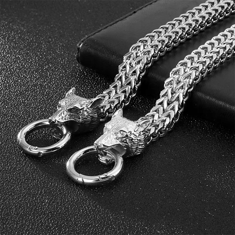 BRANSOLETKA MĘSKA WILK STAL SZLACHETNA 316L Splot Inny splot