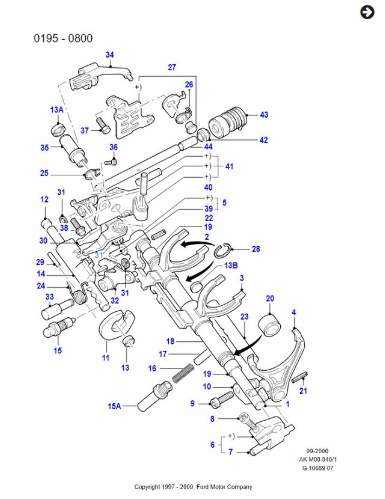 hose PRZELACZNIKA gearboxes FORD FOCUS C-MAX / 1114493
