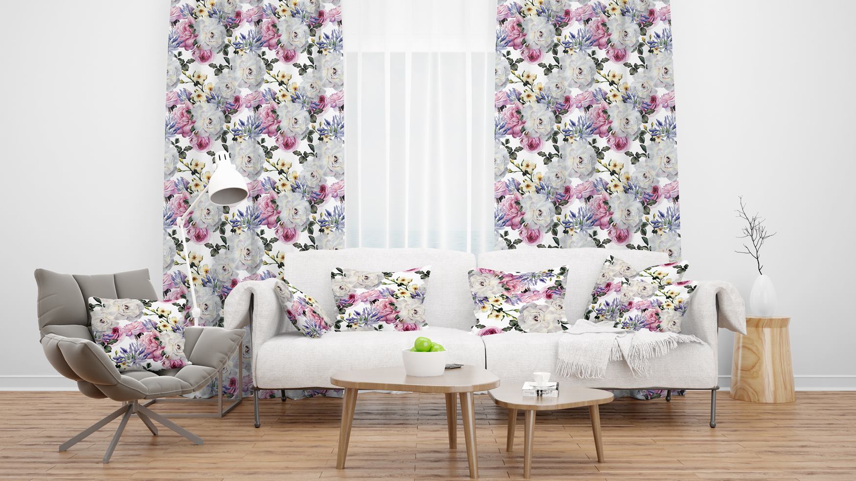 GOTOWE ZASŁONY NA ŻABKI 140x230 ZASŁONA NA TAŚMIE 010 Materiał poliester