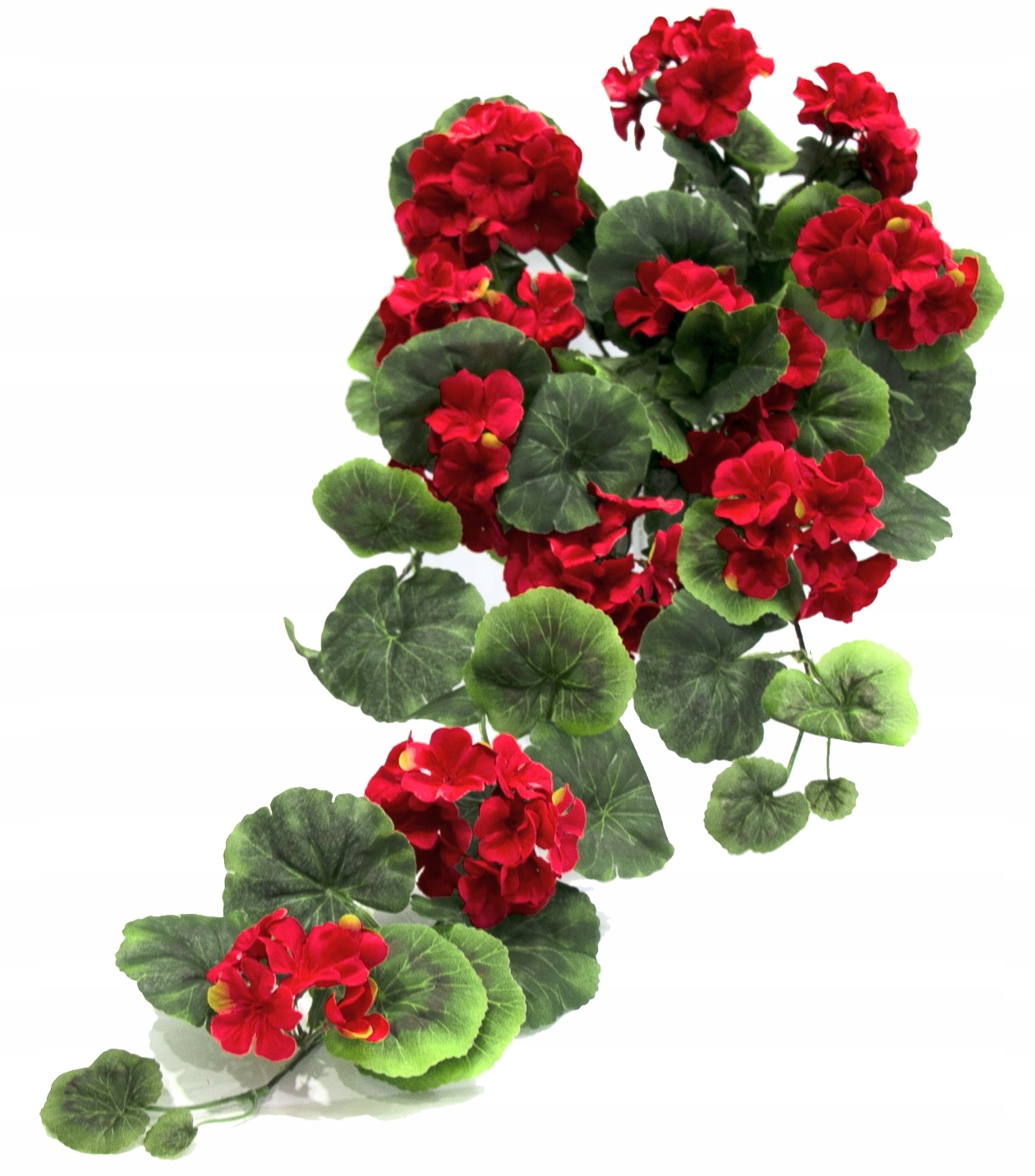 

Czerwona Pelargonia Sztuczna Wisząca Pnąca 70cm
