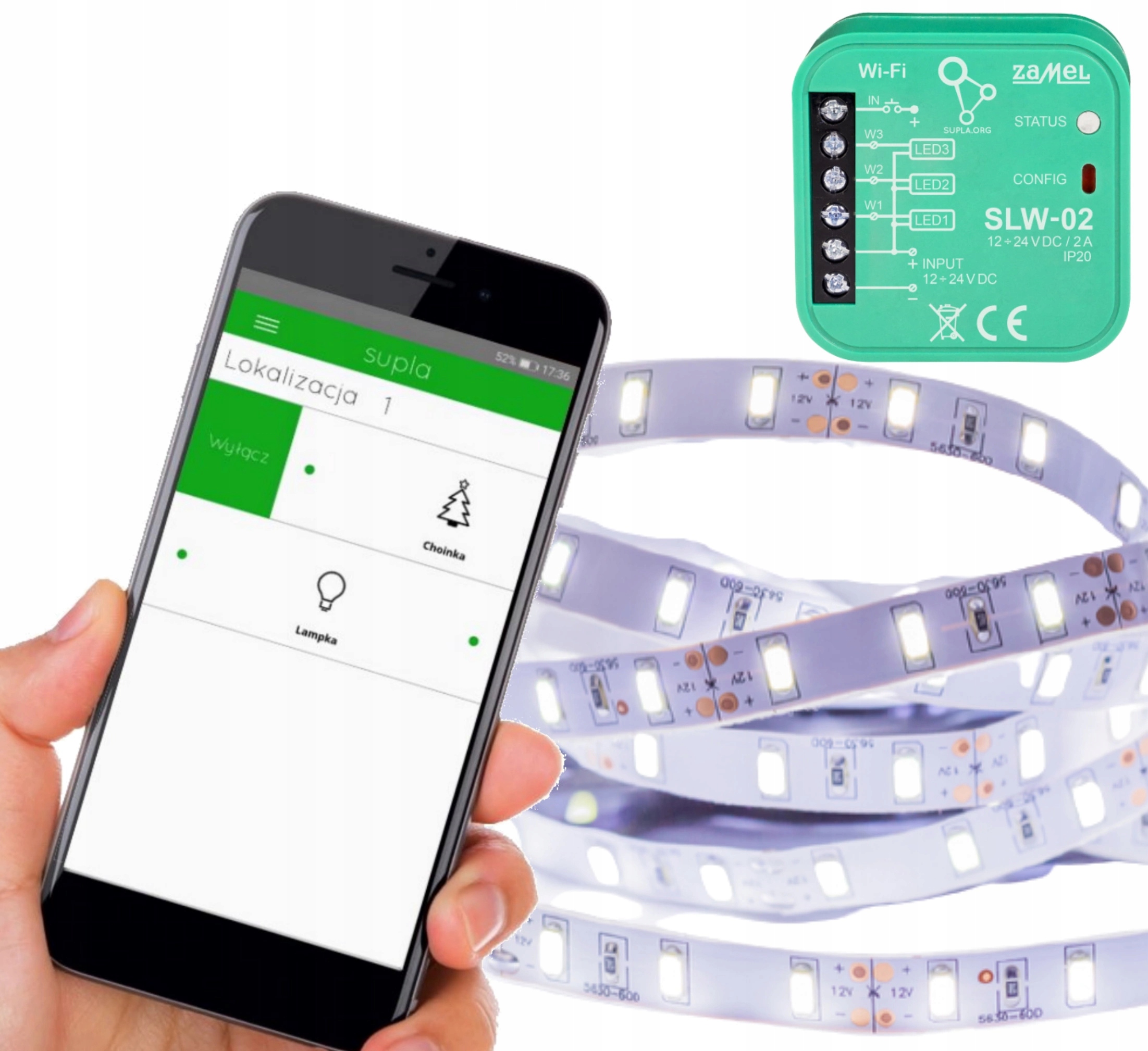 

Supla Sterownik Taśm Led WiFi Aplikacja SLW-02