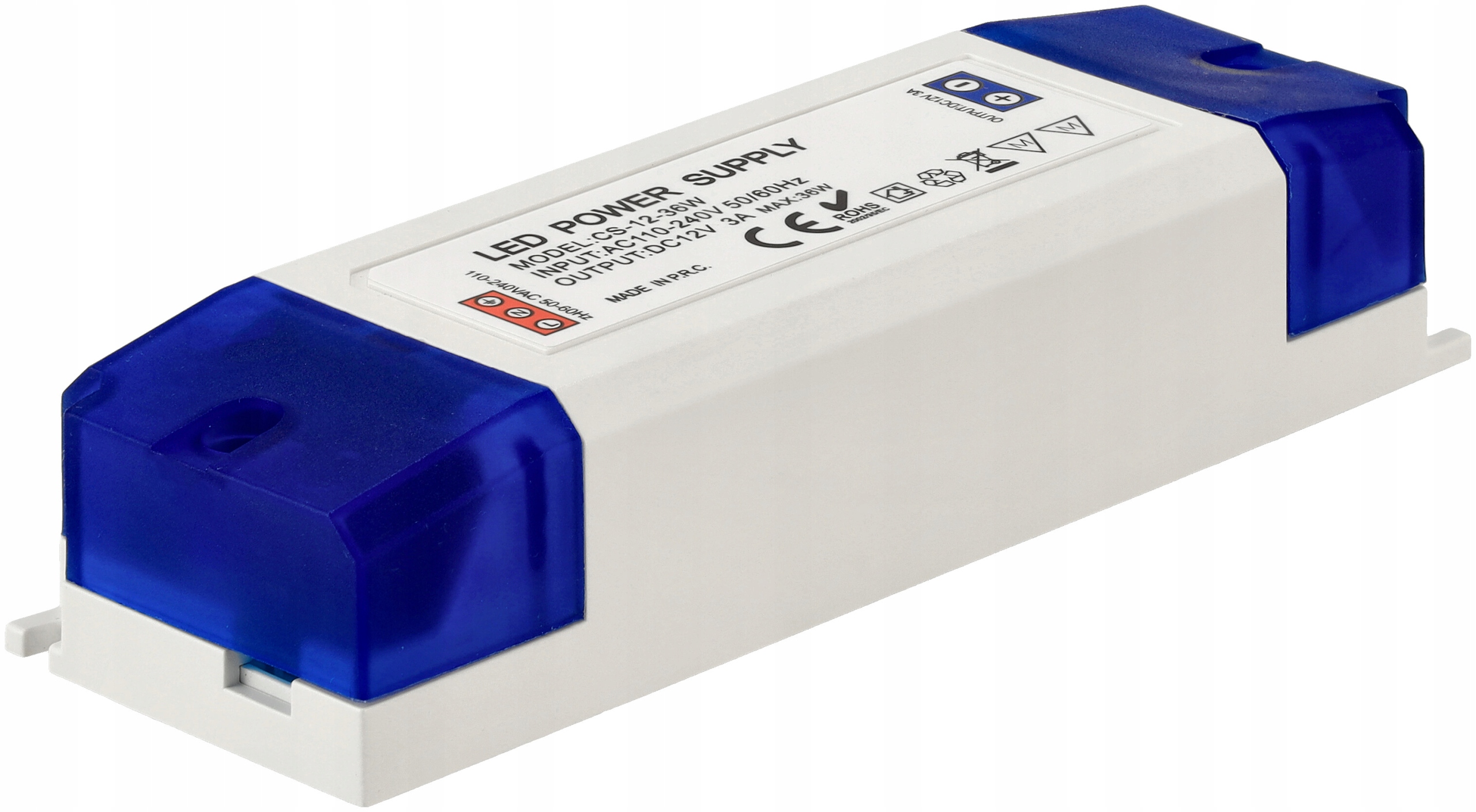 ZASILACZ LED 12V MEBLOWY 3A 36W DO TAŚMA TAŚMY LED Transformator Marka Adler