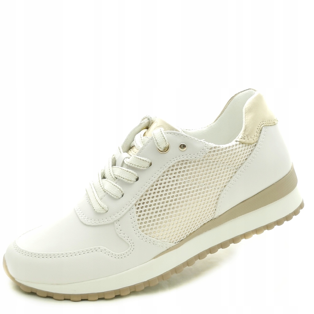 Piękne damskie sneakersy białe Marco Tozzi 23714