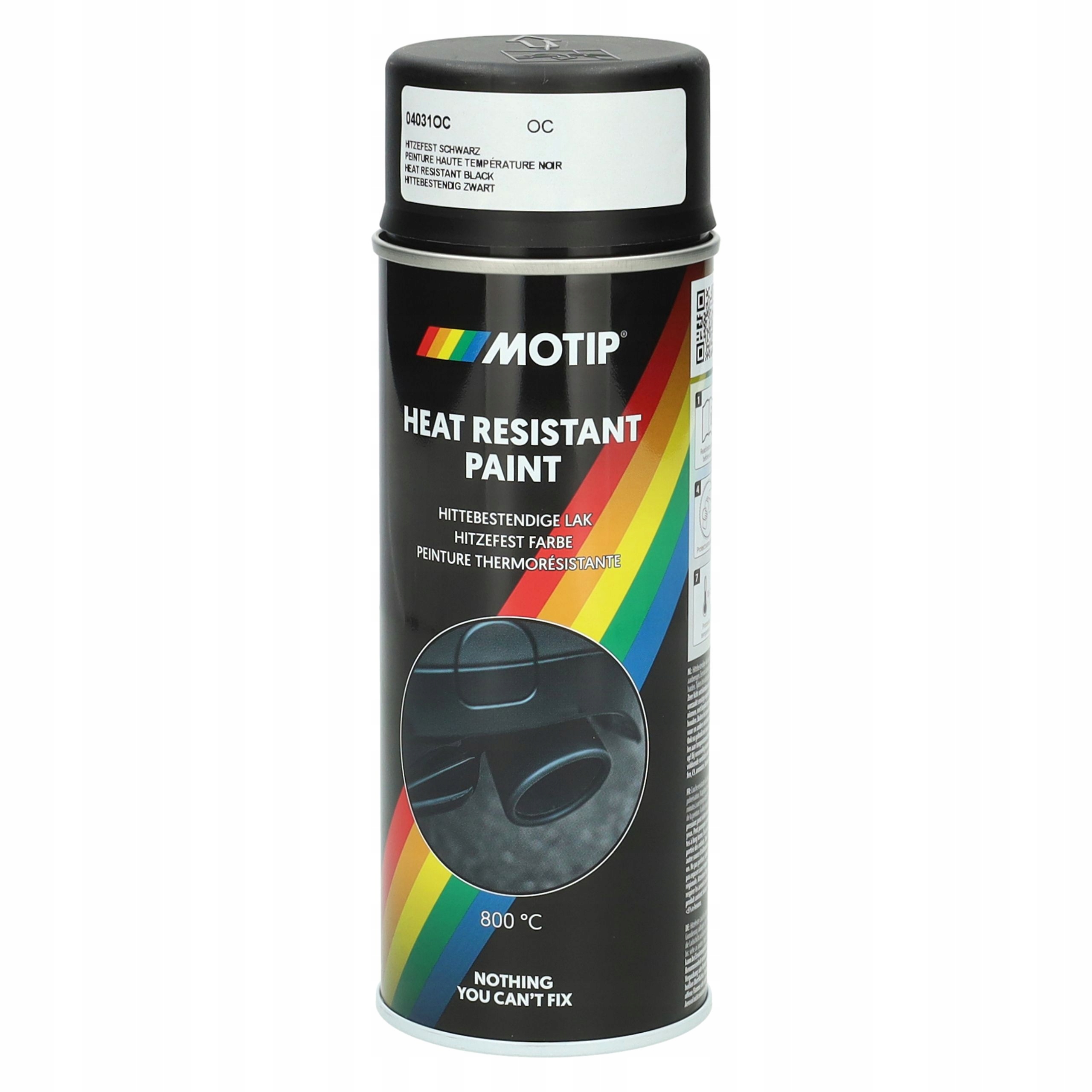 Motip lakier żaroodporny czarny 400ml