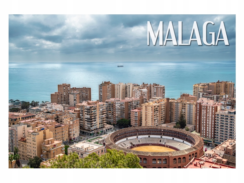 

Malaga Miasto Panorama Magnes na lodówkę