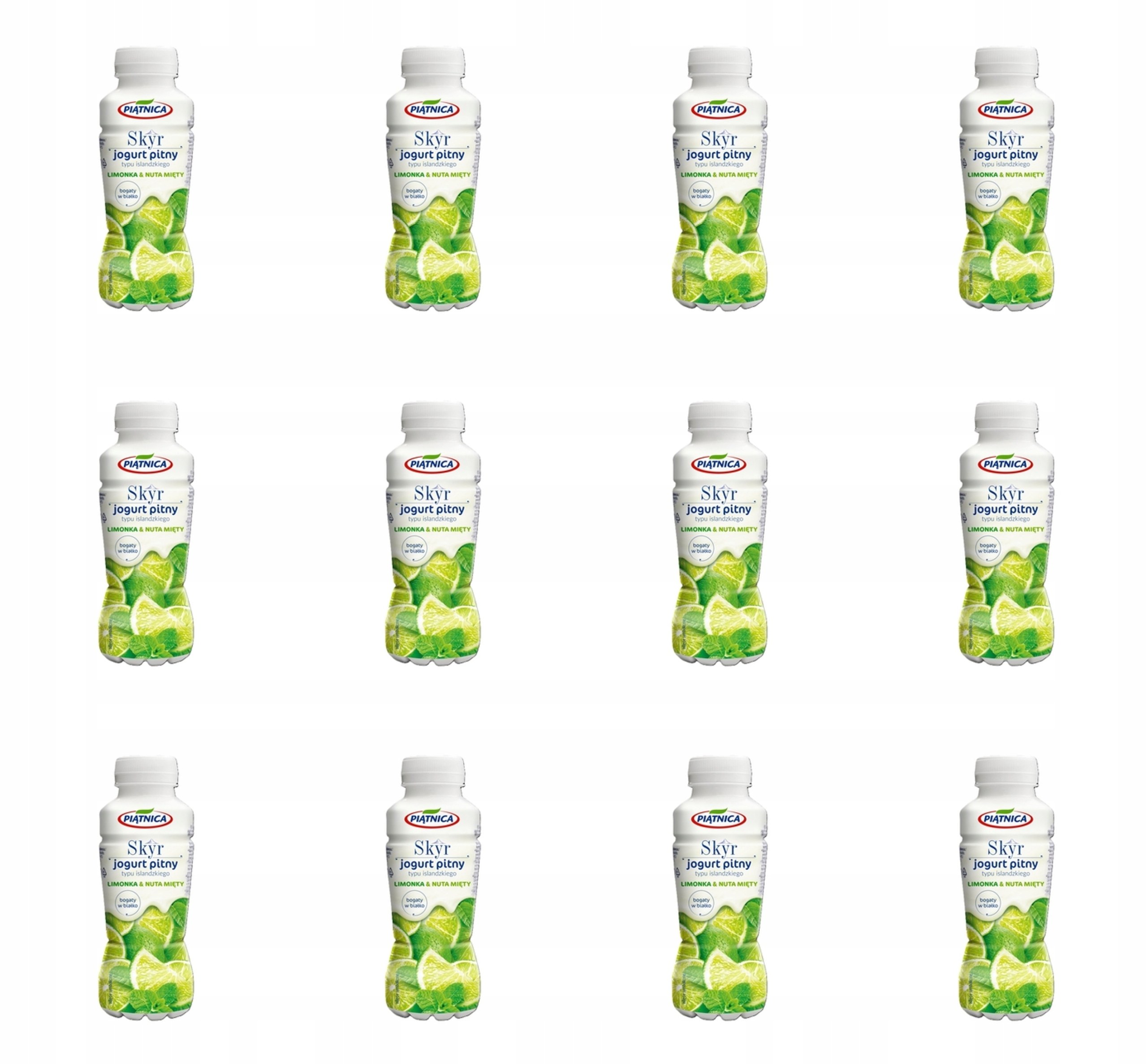 Pitný jogurt Skyr limetka s nádechem máty Piątnica 330 ml X12
