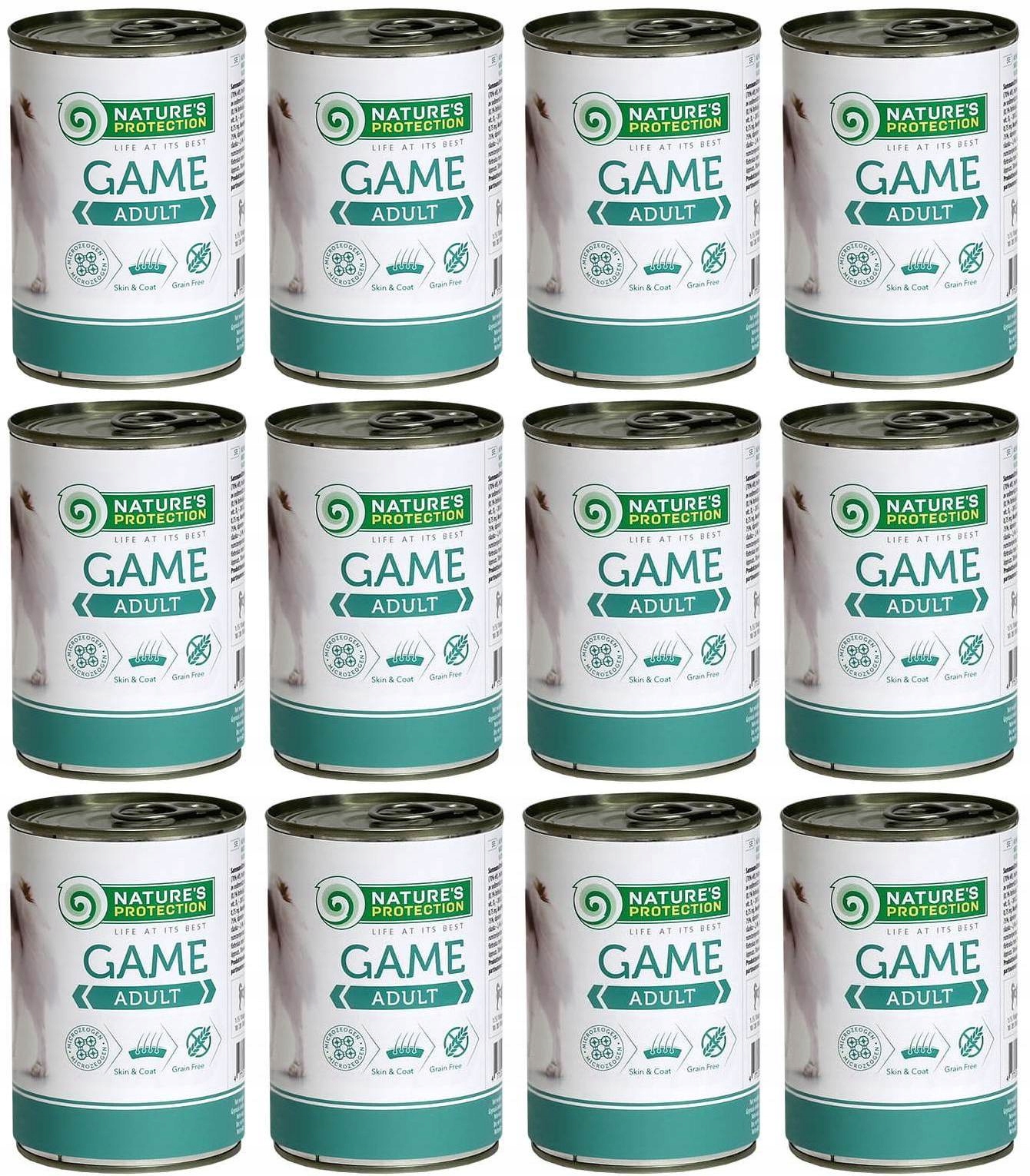 Nature's Protection Adult Game Zvěřina 12 x 400 g