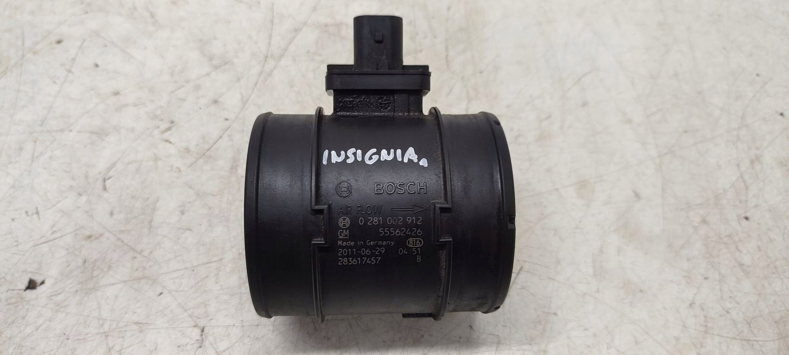 flow meter Opel Insignia A LIFT 2,0 CDTI