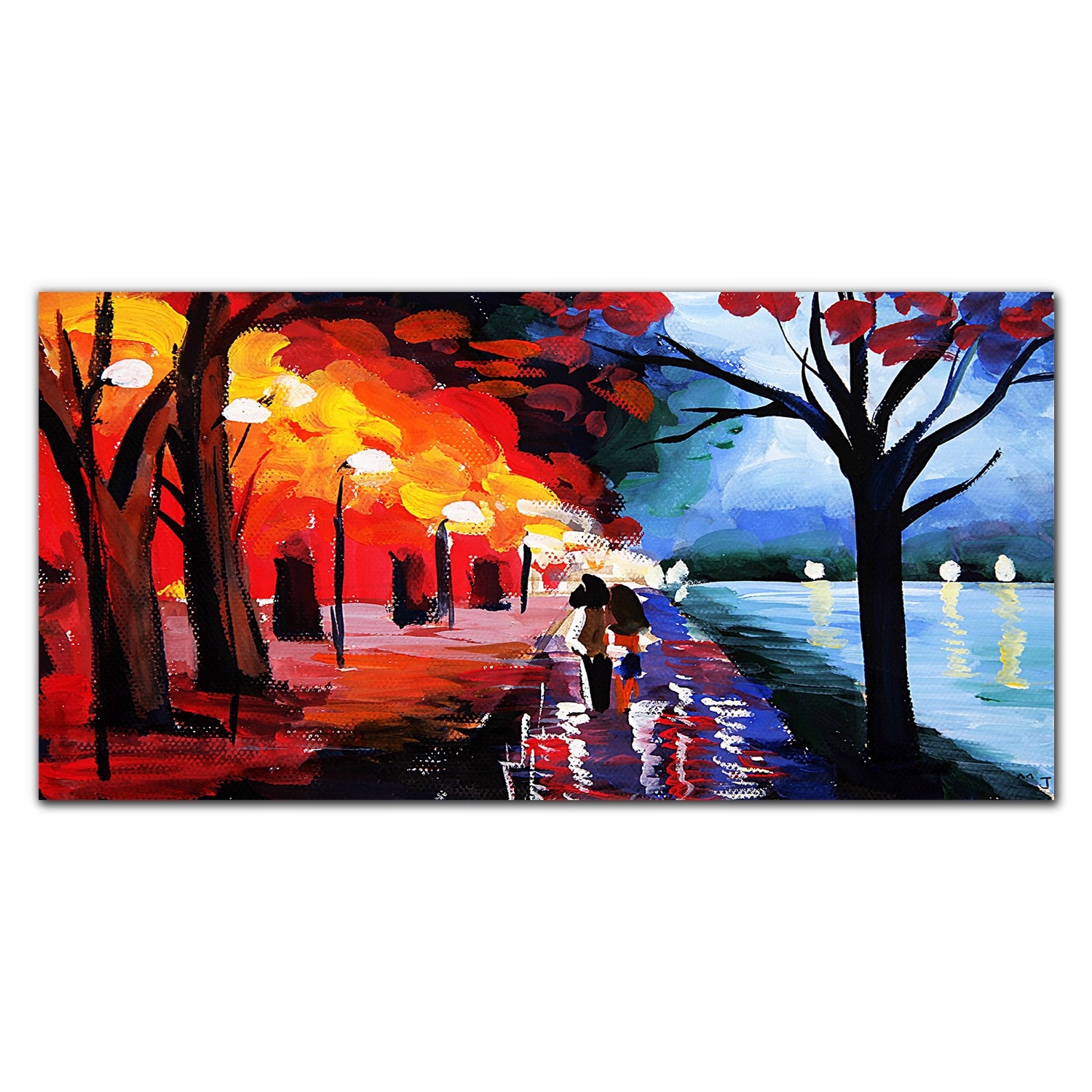 

Fotoobraz na prezent nowoczesny 120x60 Park lampy