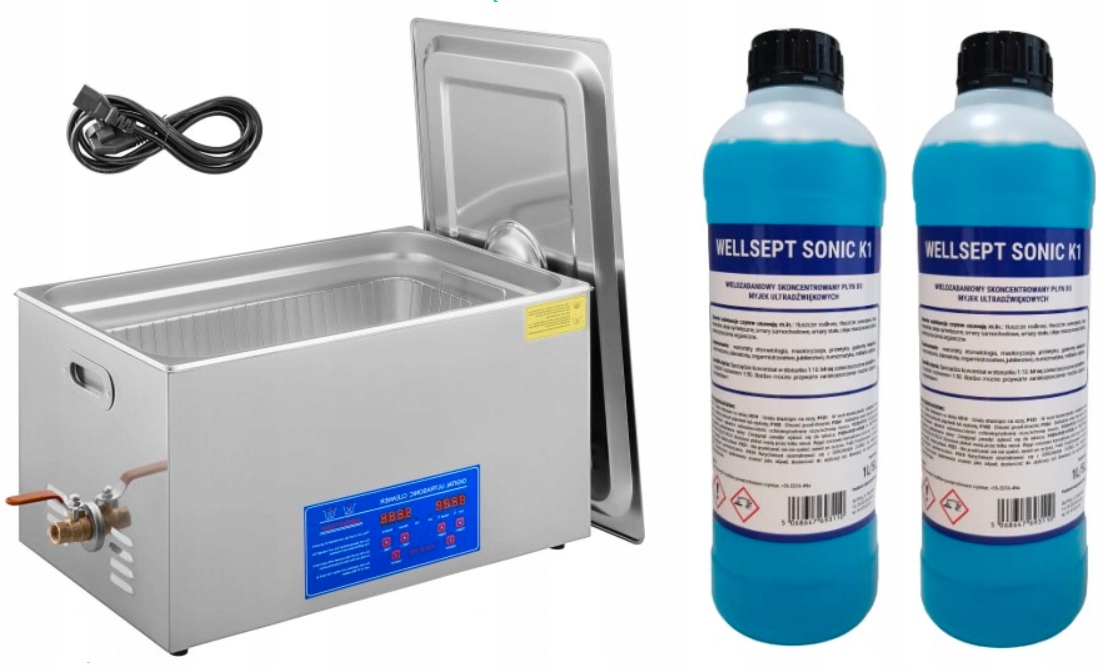 УЛЬТРАЗВУКОВА ВАННА ПРАЛЬНА МАШИНА ЧАСТИНИ 30L 200W