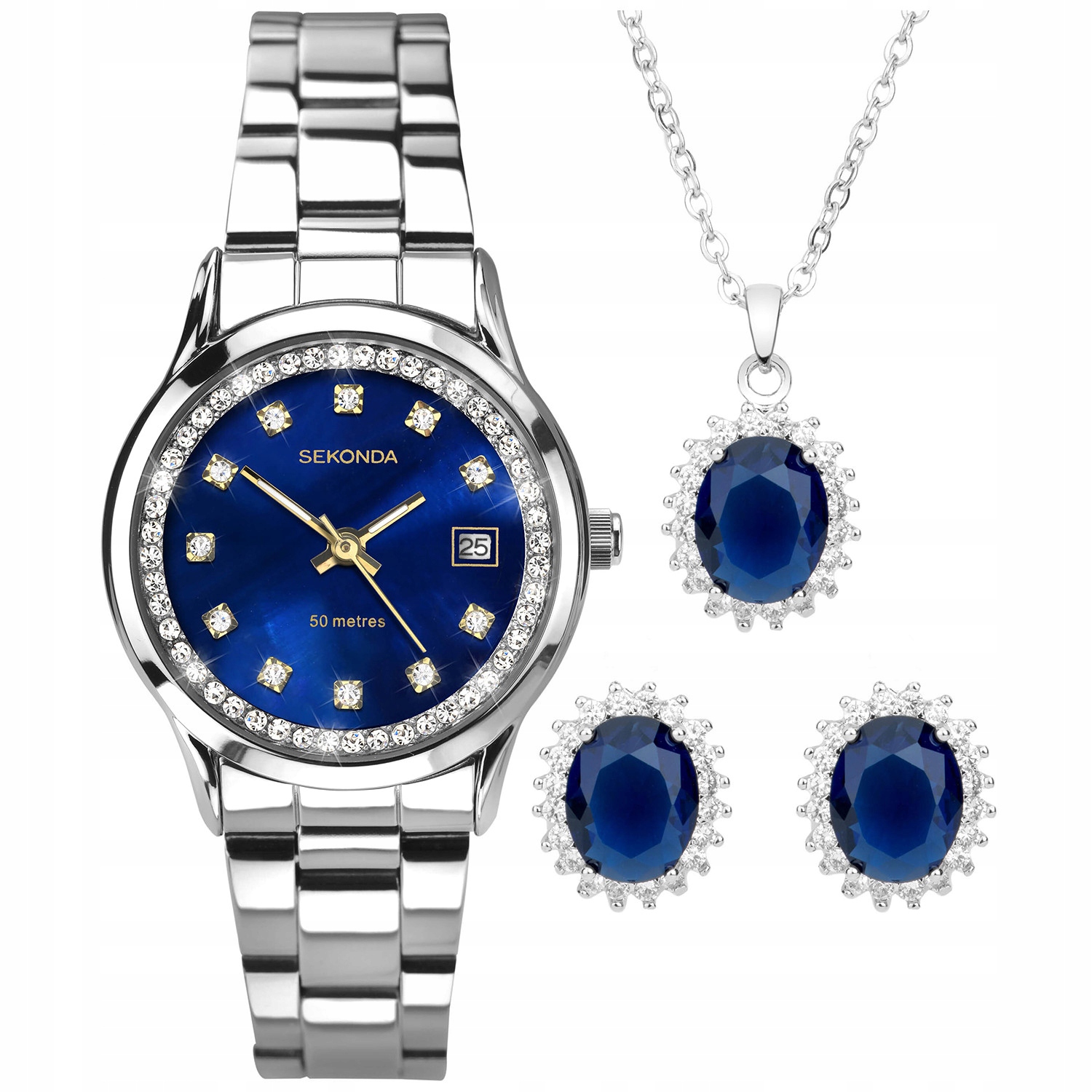 Dámské hodinky Sekonda 49037 Zirkony stříbrné