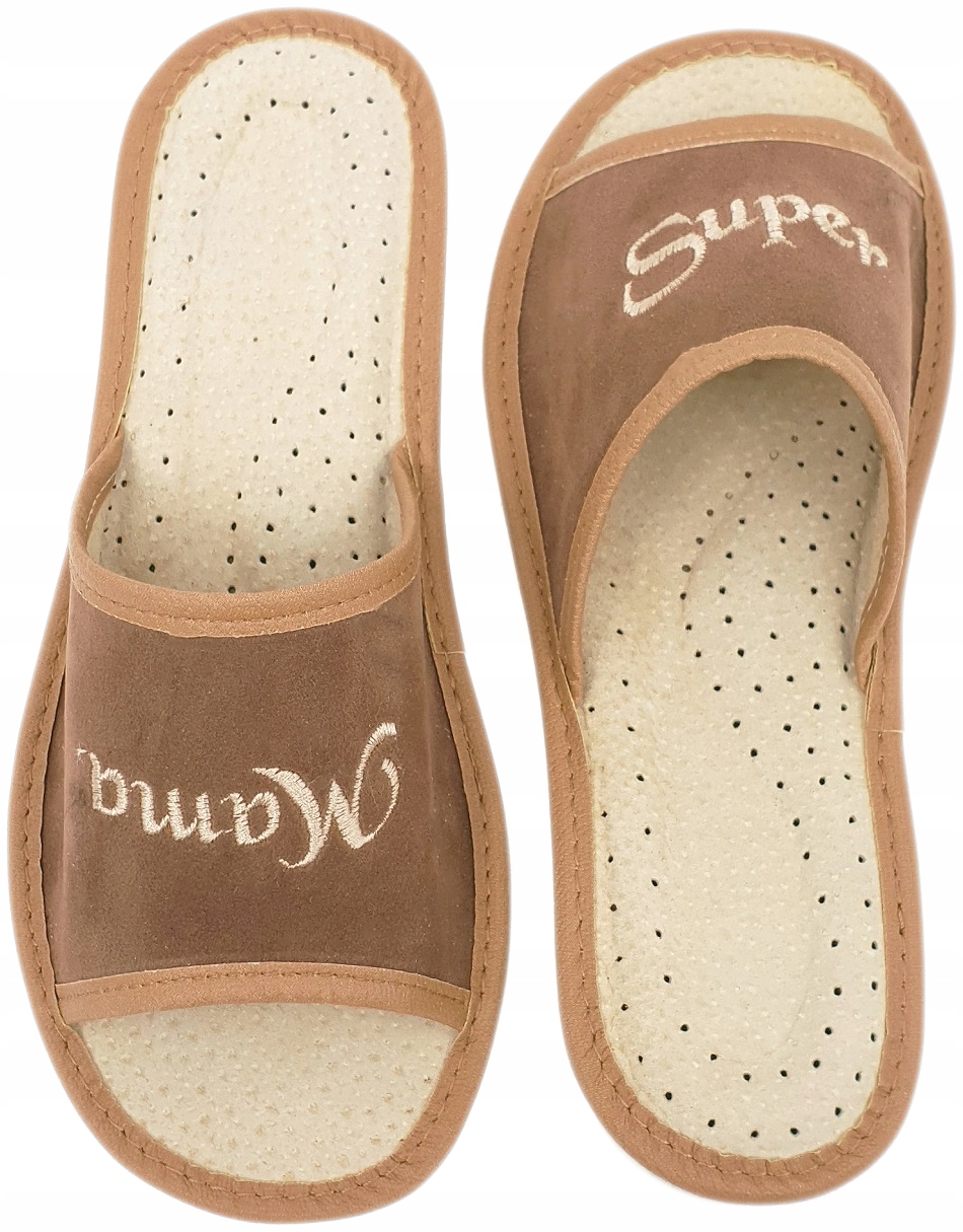 Kapcie Damskie Domowe Haft Pantofle SUPER MAMA *41 Kod producenta mama