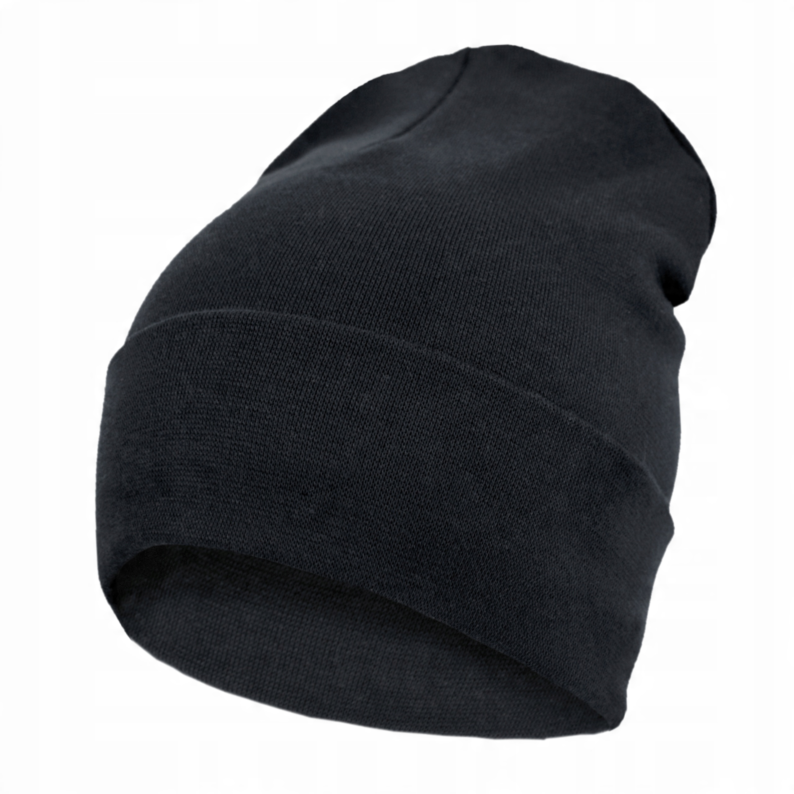 

Czapka Beanie Podwójna Wiosna/Jesień Czarna 56-60