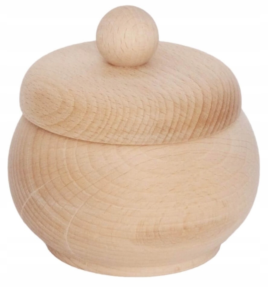 

Pojemnik Miska drewniana z przykrywką do zdobienia