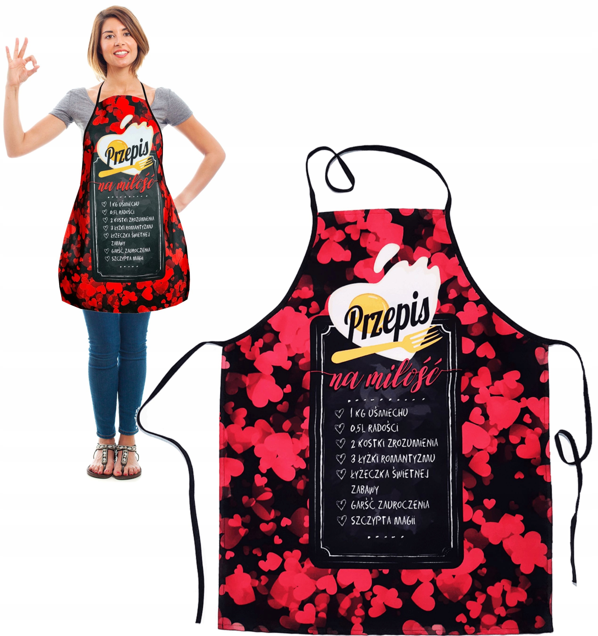 

Fartuch prezent na Walentynki na Urodziny imieniny