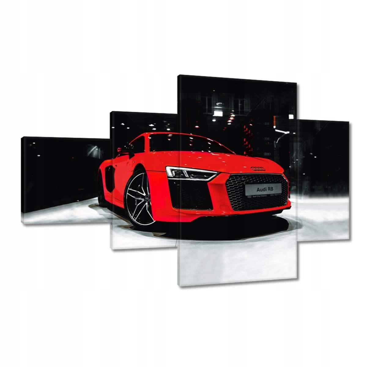 Obrazy 130x80 Červené Audi Audica R8