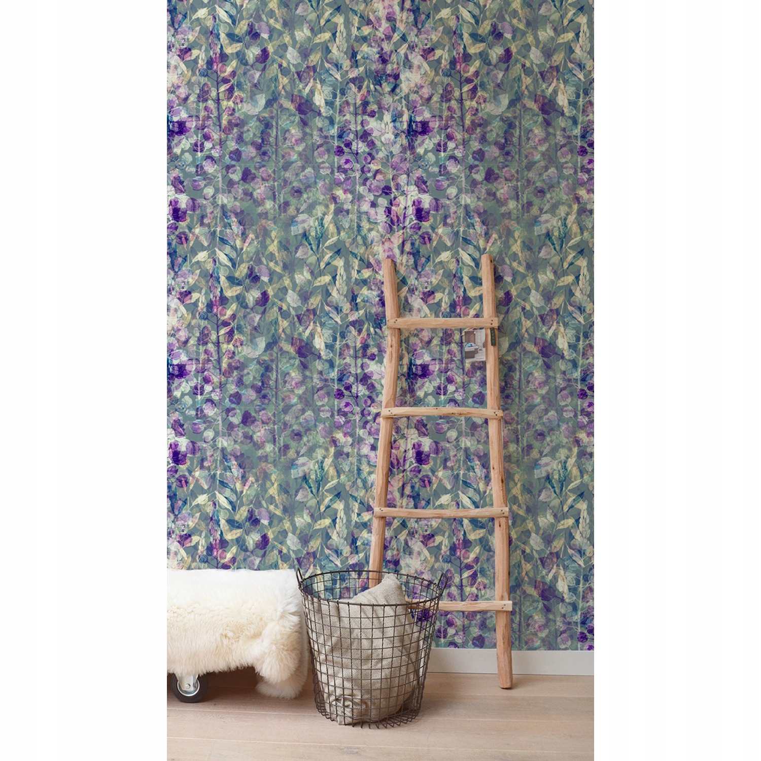 

Fototapeta Fioletowe i zielone liście 360x250 cm