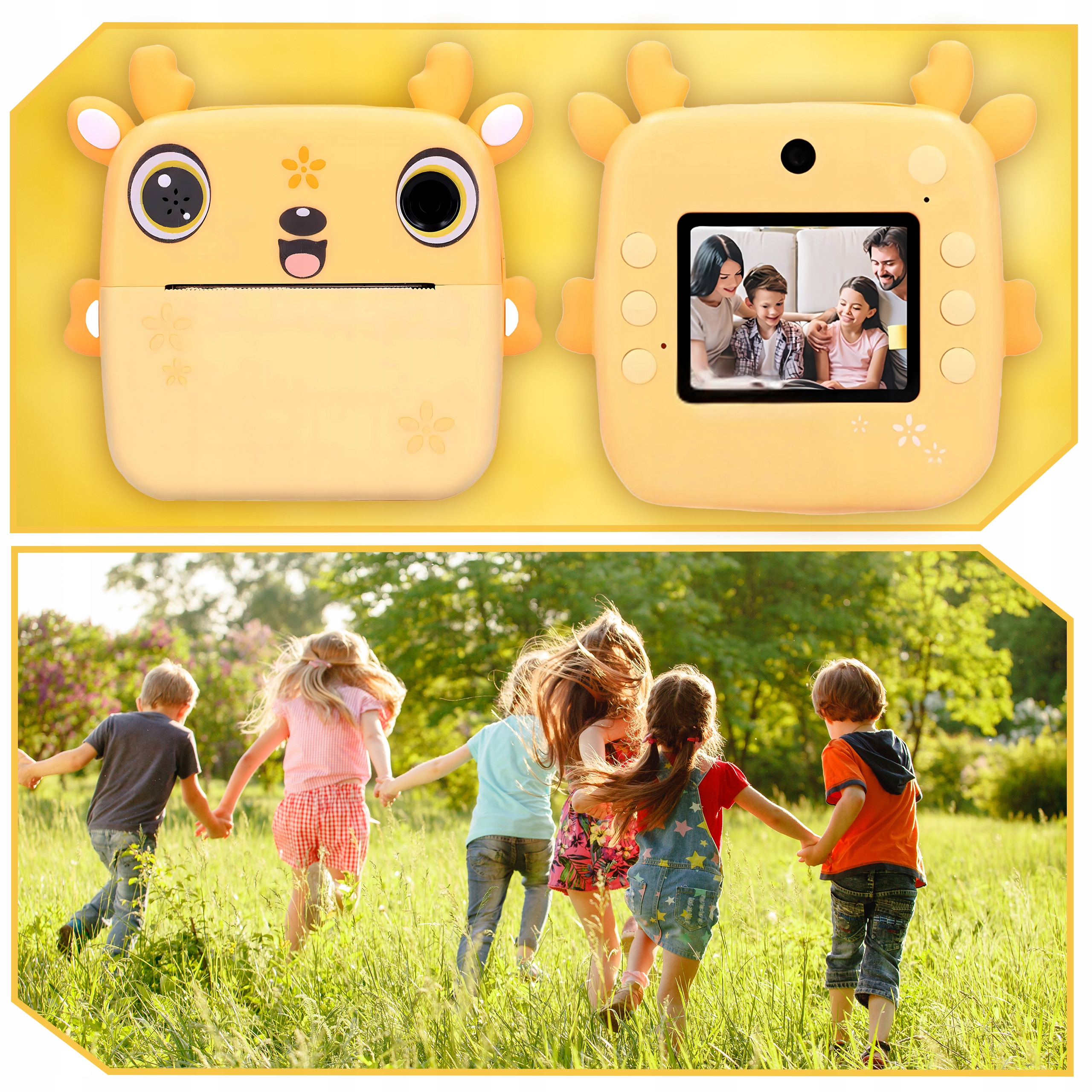 MINI DRUKARKA DRUKUŚ APARAT FOTOGRAFICZNY NATYCHMIASTOWY TERMICZNA 13 ROLKI Komunikacja Bluetooth
