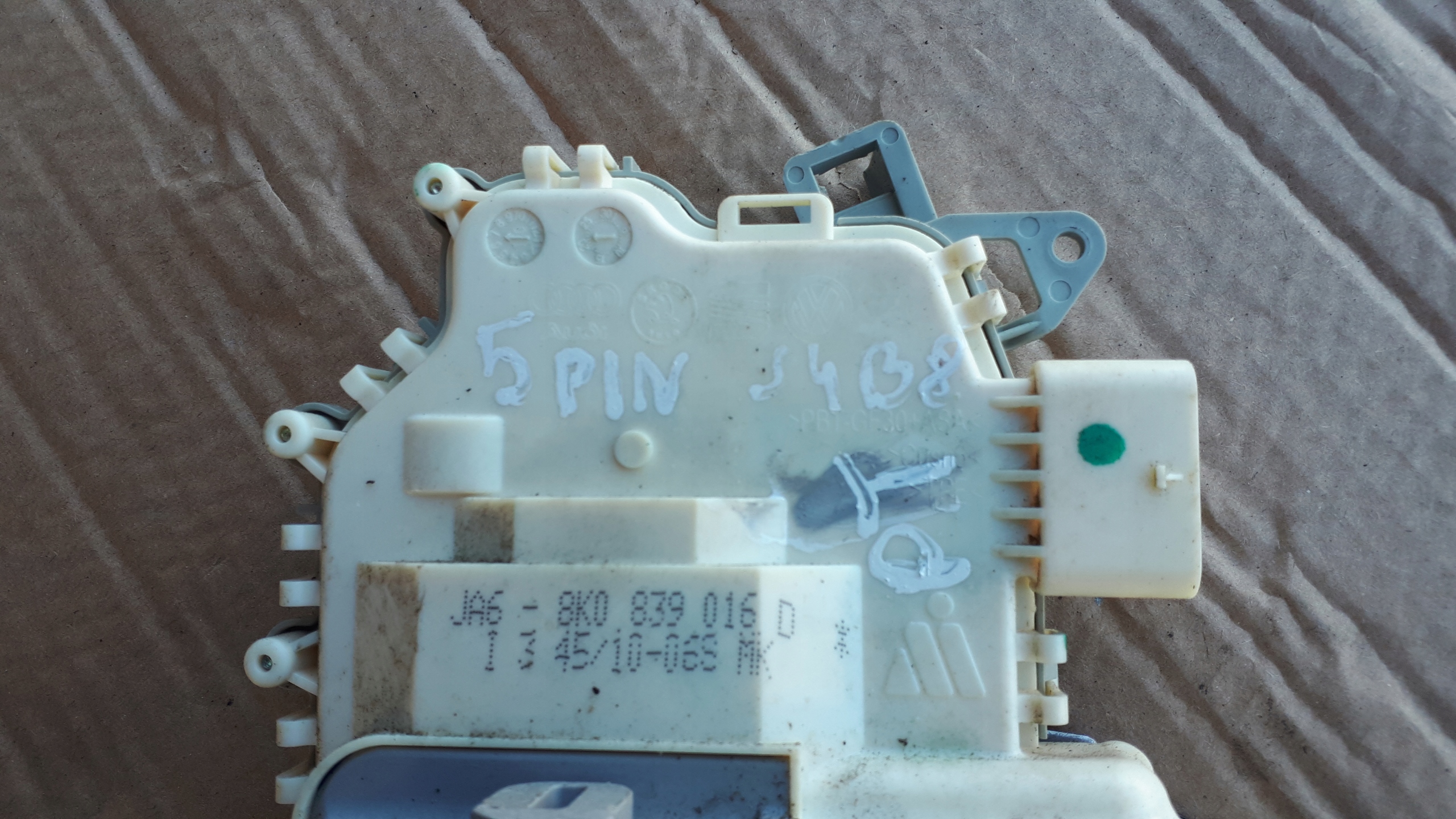 S4 B8 A4 Schloß Tür rechts heck hinten 5 PIN A5 S5