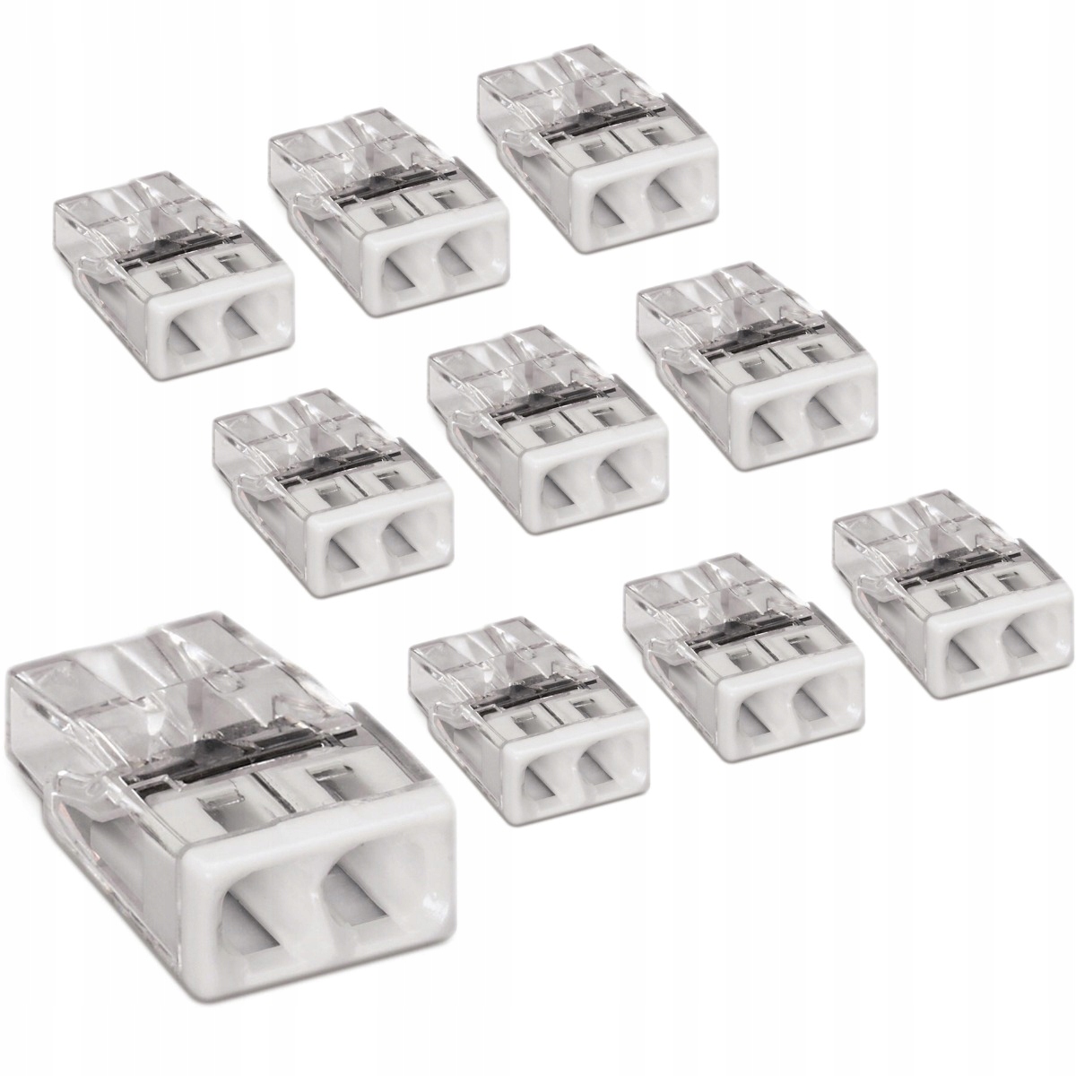 10x SZYBKOZŁĄCZKA KOSTKA ZŁĄCZKA NA DRUT 2x2,5mm