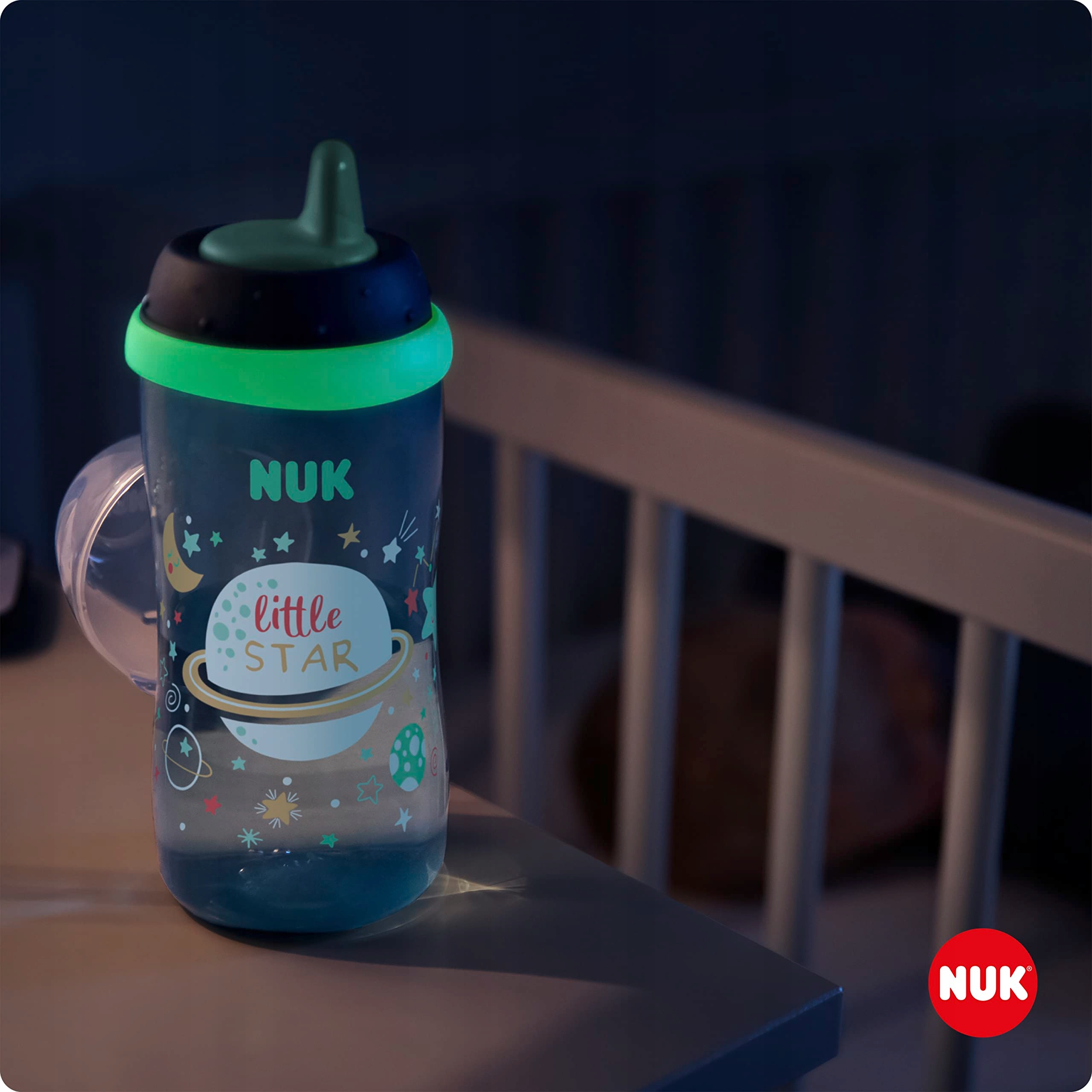 NUK Kiddy Cup Nocna Butelka Treningowa Dla Dzieci 12m+ 300ml Bez BPA — miniatura 5