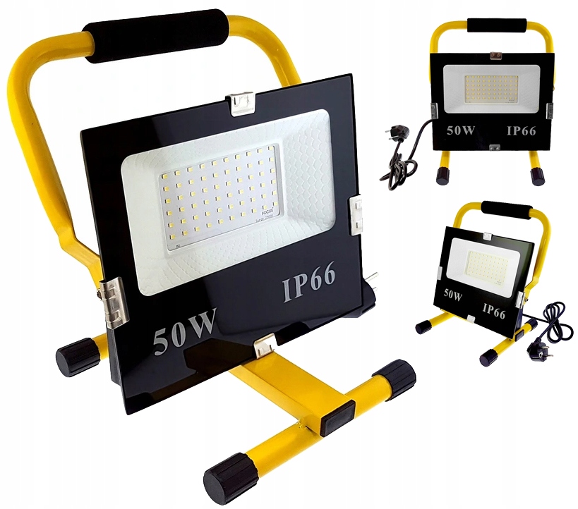 

Halogen Led 50W Z Wtyczką Barwa Zimna Naświetlacz