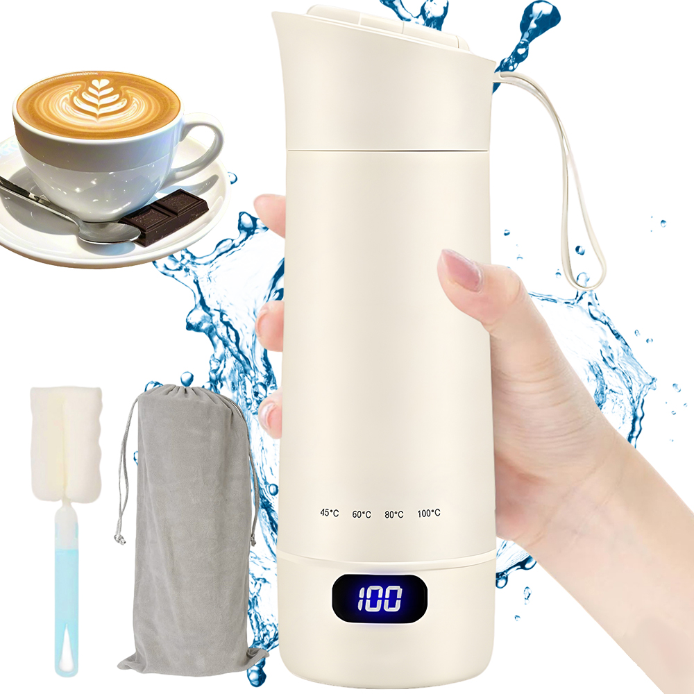 Přenosná Turistická Rychlovarná Konvice 400 ML S Rychlým Předehřívání A Dlouhotrvající