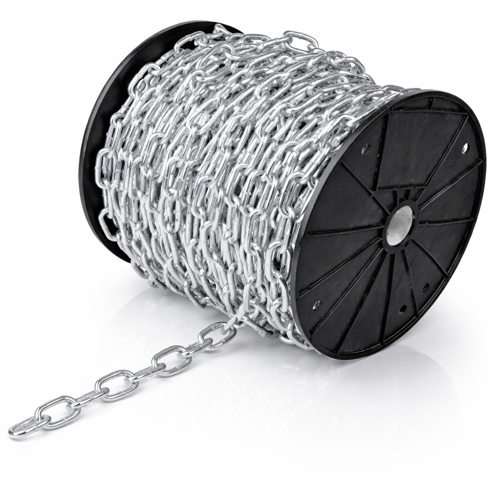 Pozinkovaný Řetěz 5 mm 25 m D1 800 Kg Z Nízkouhlíkové Oceli