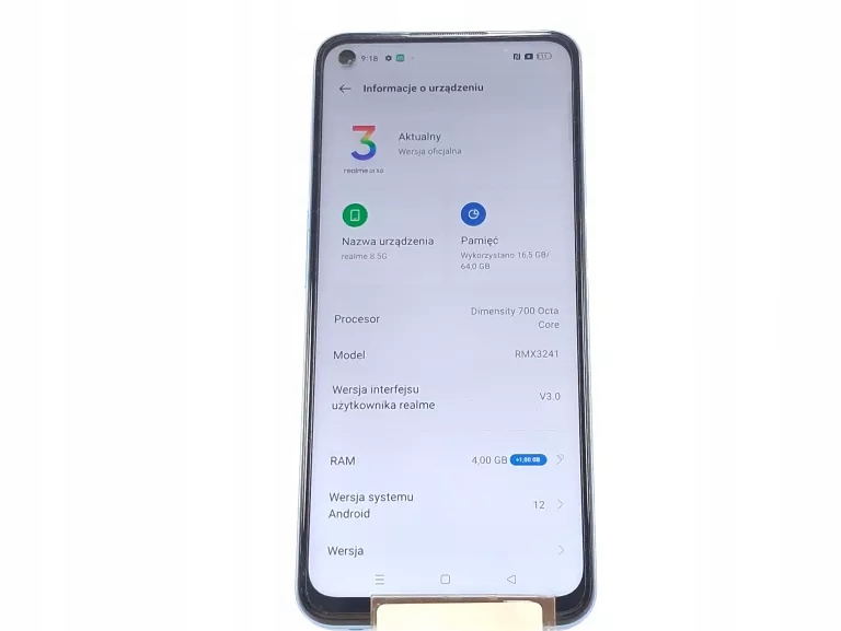 Smartfon Realme 8 4 GB / 64 GB 4G (LTE) niebieski