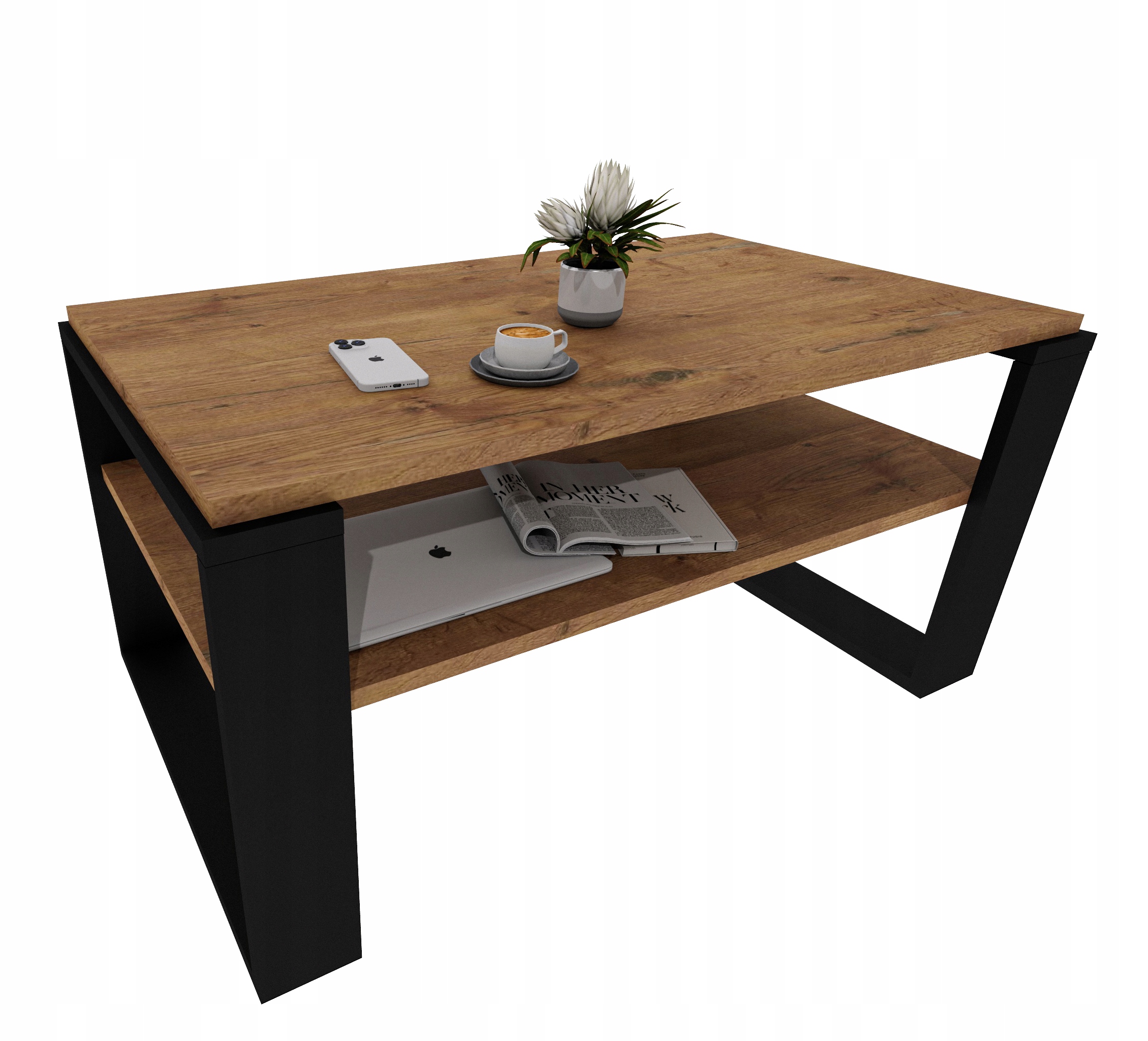 Kávový stolek Kaja 91 cm lavice stůl retro obývací pokoj lancelot lavice loft