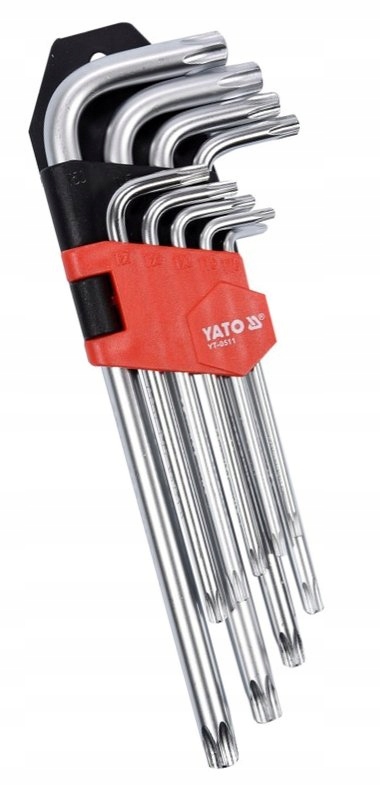 

Klucze imbusowe torx t10-t50, 9 szt.