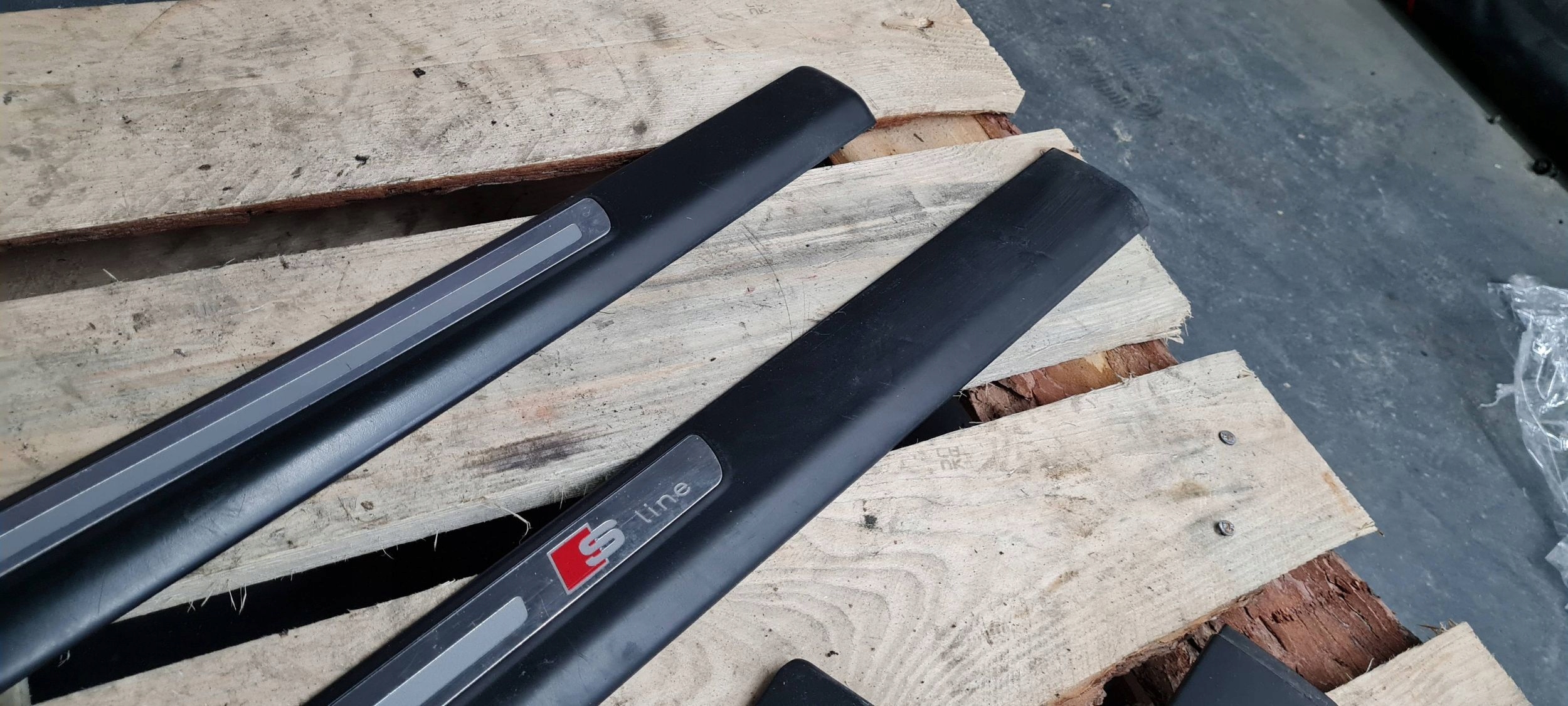 A6 C6 LIFT moulding mouldings caps cap threshold SLINE KOMPLET 4X