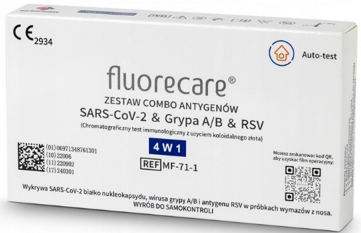 

Test COVID-19 Grypa Ab, Rsv Combo 4w1