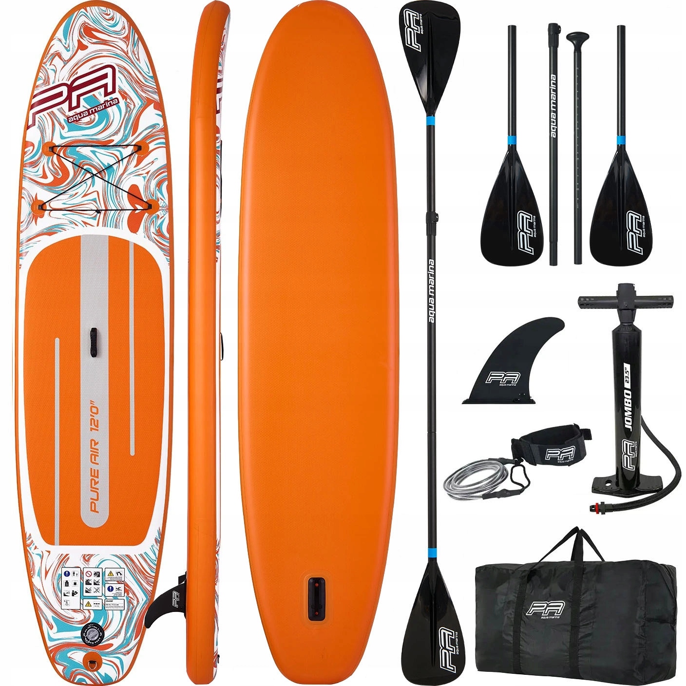 Deska Sup pompowana z wiosłem Aqua Marina board Pure Air 12' 366 cm