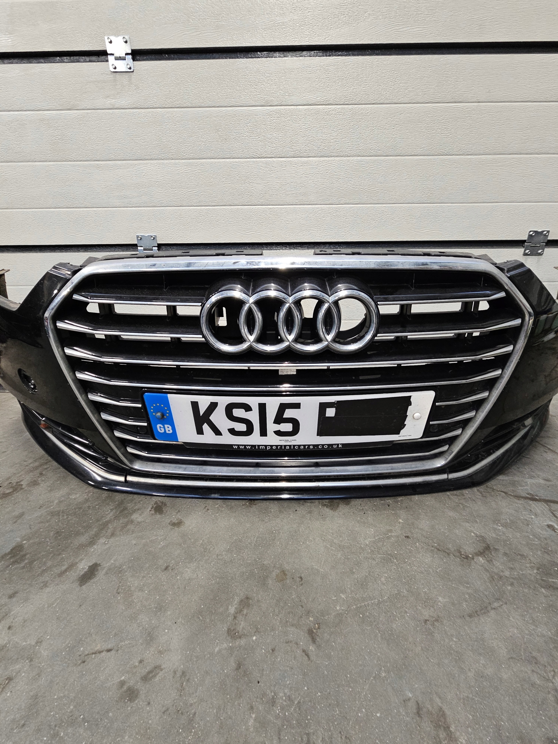 bumper front complete AUDI A6 C7 LY9T W colour