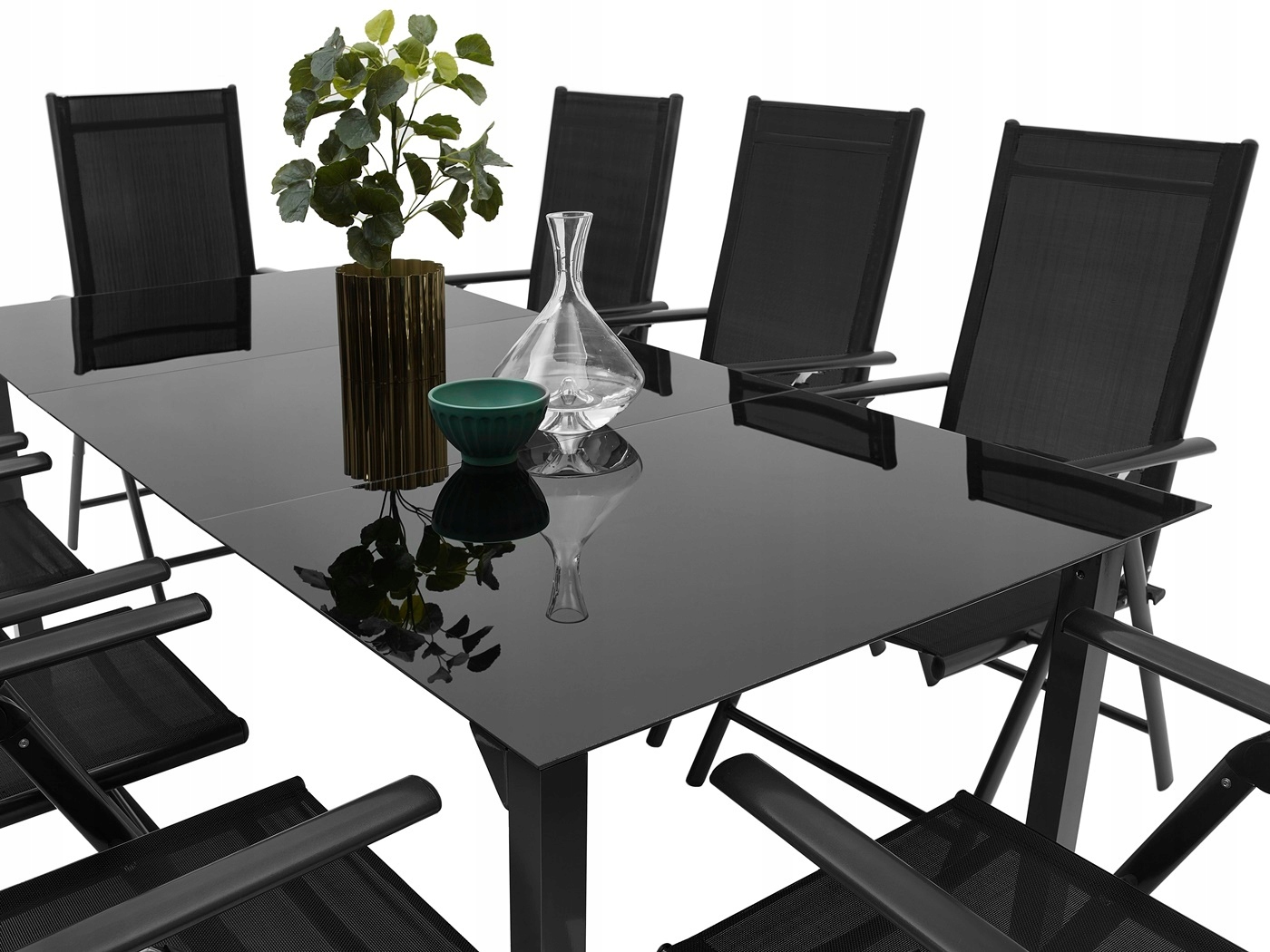 MEBLE OGRODOWE ZESTAW ALUMINIOWY SZKLANY STÓŁ 8K Kod producenta Zestaw mebli ogrodowych meble TARAS 6+1