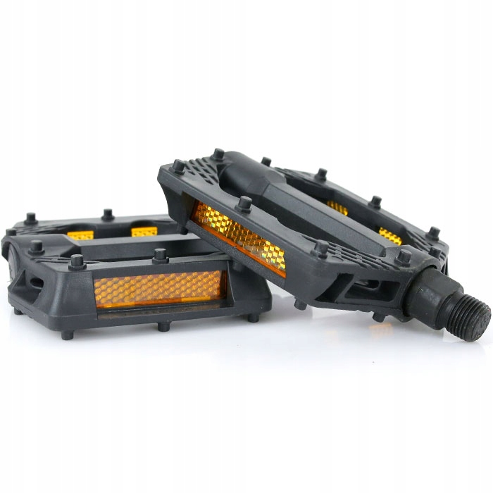 

Pedały rowerowe 110x100 mm czarne 9/16 odblaski