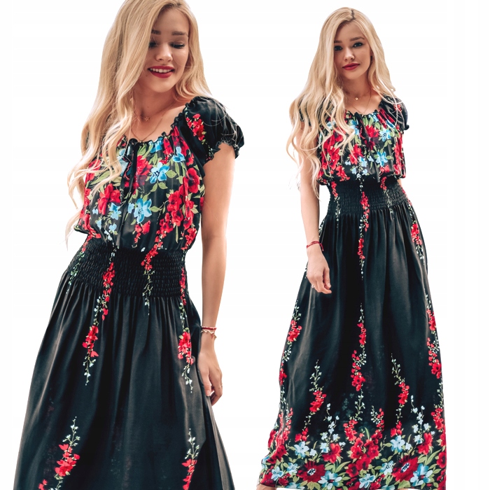 

Długa sukienka w kwiaty maxi Florence