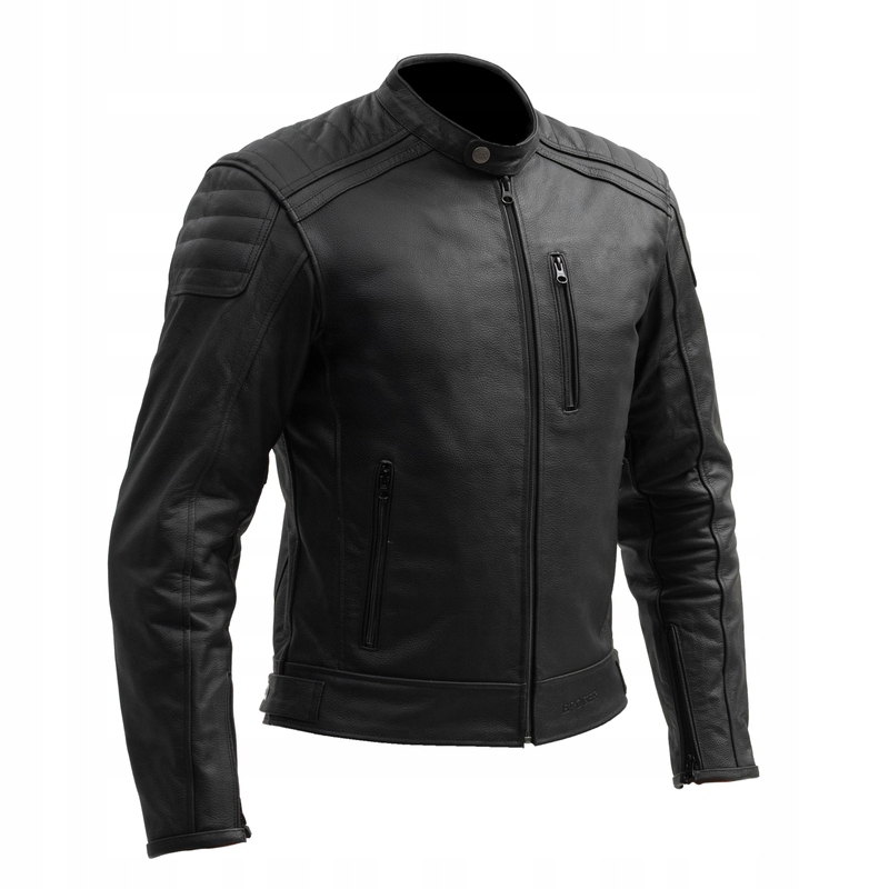 Kožená Motocyklová Bunda Broger Legenda Čierna 8XL