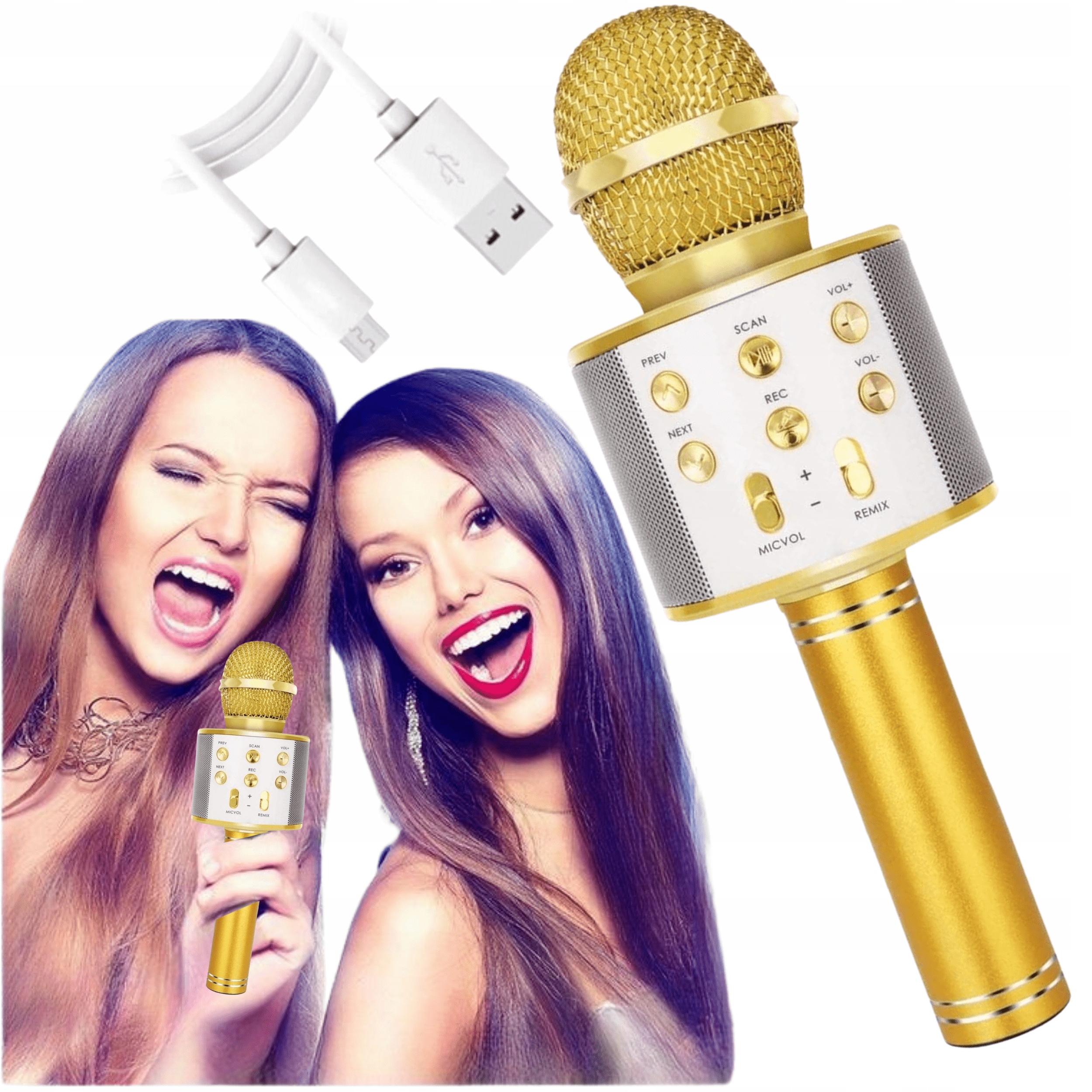 

Mikrofon Bluetooth Bezprzewodowy Karaoke Głośnik