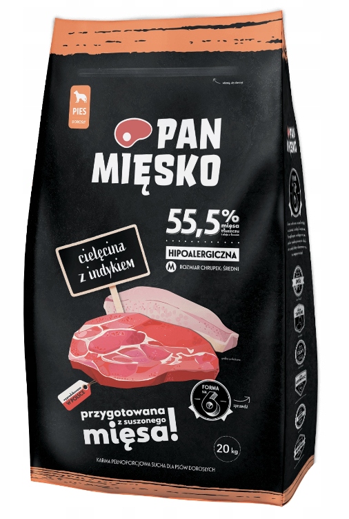 Pan Mięsko Cielęcina z indykiem M 20kg