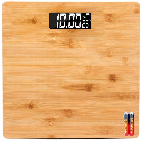 

Elektroniczna Waga Łazienkowa 180kg Led Bambus