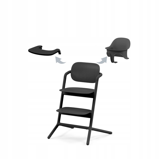 Cybex Lemo 3w1 Set Stunning Black krzesełko do karmienia