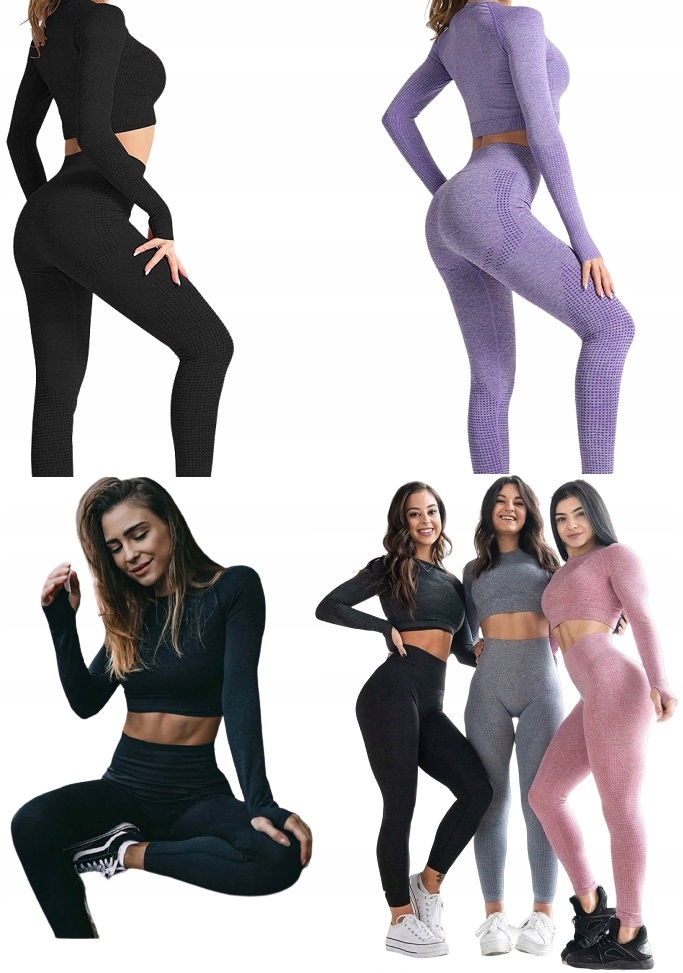 2 - CZĘŚCIOWY KOMPLET PUSH UP BEZSZWOWY ELASTYCZNY